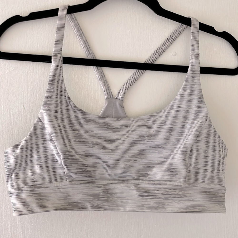 Lululemon Gray cami sports bra racer back